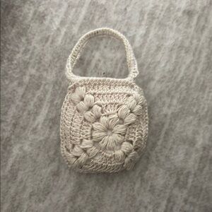 Handcrafted Cream Crochet Airpods Case